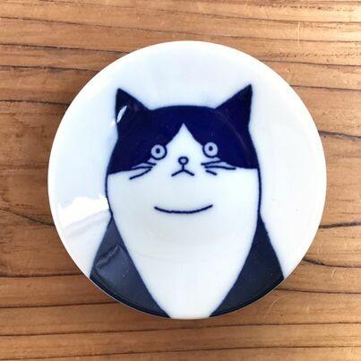 SHICHITA Cat Mini Plate | Japanese Minoyaki Ceramic - P for Pawsome