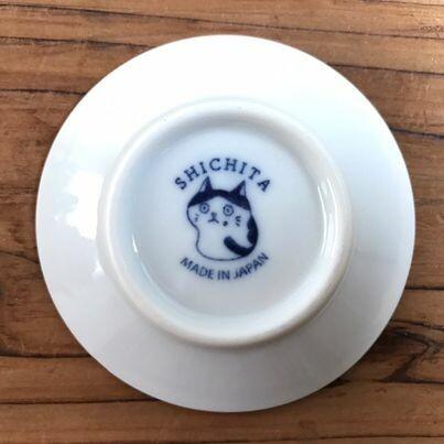 SHICHITA Cat Mini Plate | Japanese Minoyaki Ceramic - P for Pawsome