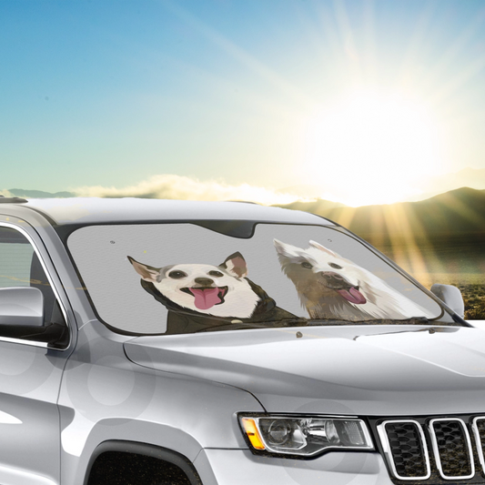 Personalize Car Windshield Sunshade | UV Protection & Heat Reduction