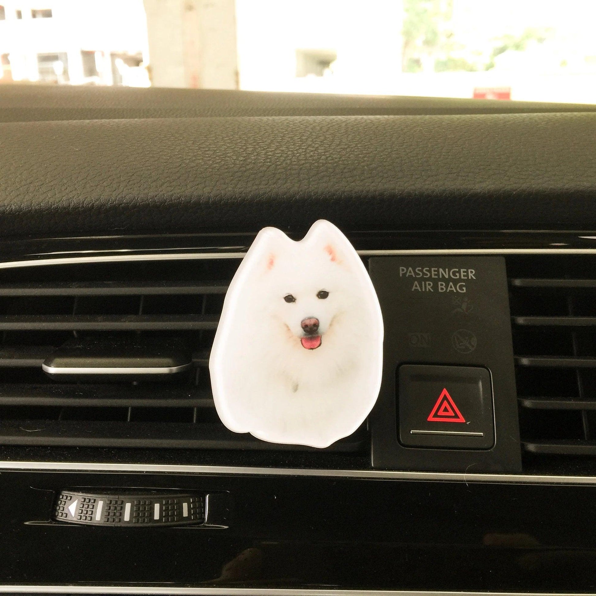 Custom Pet Photo Air Freshener | Personalized Car Diffuser | Dog Cat Lover Gift | Unique Memorial Keepsake - P for Pawsome