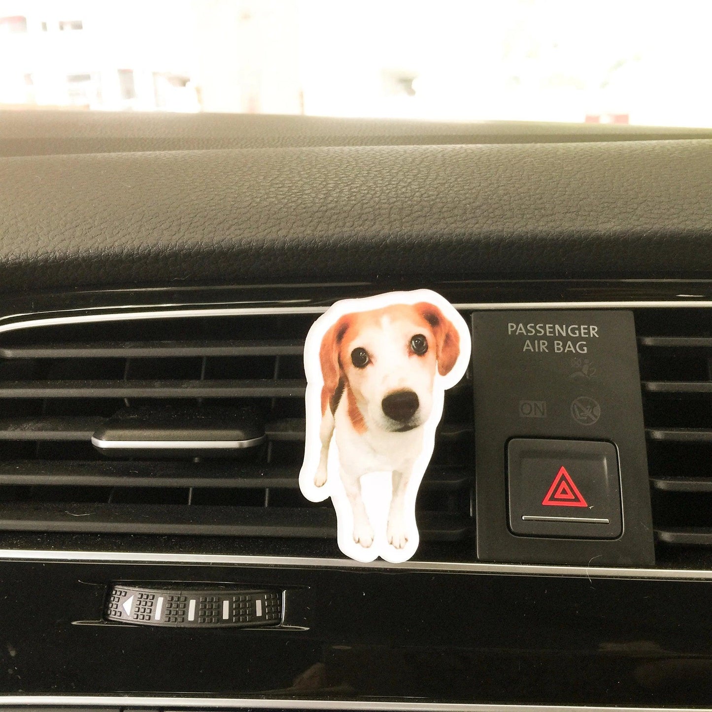 Custom Pet Photo Air Freshener | Personalized Car Diffuser | Dog Cat Lover Gift | Unique Memorial Keepsake - P for Pawsome