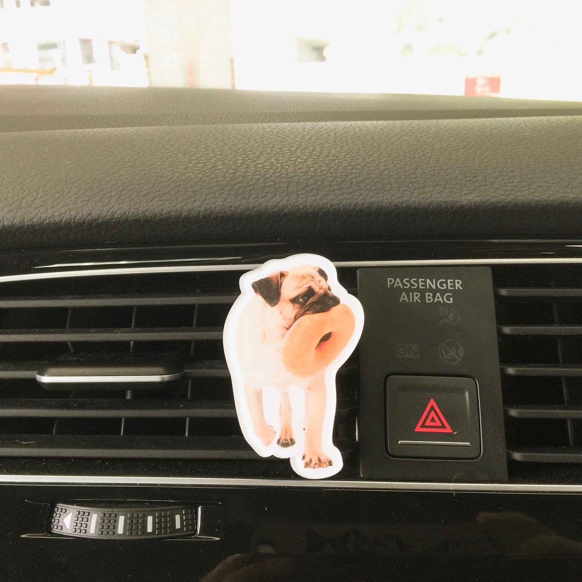 Custom Pet Photo Air Freshener | Personalized Car Diffuser | Dog Cat Lover Gift | Unique Memorial Keepsake - P for Pawsome